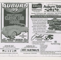 Ad for Auburn ’99