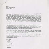 Letter to Carol Hughes – Gundy from Tammy Lorey. page 2