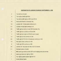 Huntington to Auburn directions, September 3, 1998