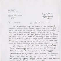 Letter to Dan Reed from Mike Francis about accusations against himself.