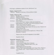 Meeting of the Hoosier Tour Committee. January 25, 1999, page 2