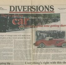 "Two groups of vintage autos will make stops in Huntington..."