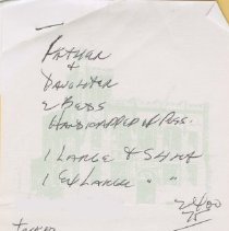 21st Hoosier Tour Registration form for Donald Asher&daughter w/ note, p. 1