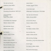 Welcome Jack and Ruth Randinelli 1996 Hoosier Tour Booklet, page 18