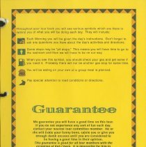 Welcome Jack and Ruth Randinelli 1996 Hoosier Tour Booklet, page 2