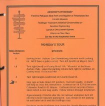 Welcome Jack and Ruth Randinelli 1996 Hoosier Tour Booklet, page 6