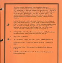 Welcome Jack and Ruth Randinelli 1996 Hoosier Tour Booklet, page 7