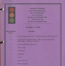 Welcome Jack and Ruth Randinelli 1996 Hoosier Tour Booklet, page 10