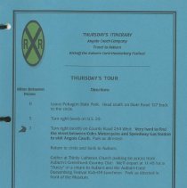 Welcome Jack and Ruth Randinelli 1996 Hoosier Tour Booklet, page 16