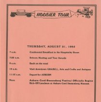 Hoosier Tour 1995 Booklet, page 17