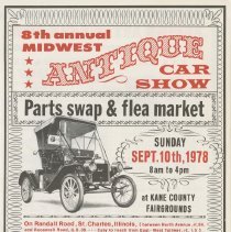 Binder 6 - 1190, 8th Annual Midwest Antique Car Show Flyer, September 10, 1