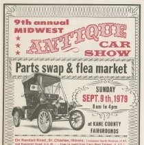 Binder 6 - 1201, 9th Annual Midwest Antique Car Show Flyer, September 9, 19