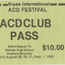 Binder 6 - 1213, Auburn ’80 Acd Club Pass, Front