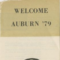 Welcome to Auburn '79 flyer