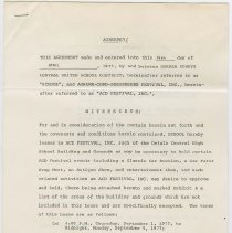 Binderer 8 - 1378, Agreement. April 14, 1977