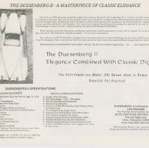 Binderer 10 - 1677, "pre – Introduction Display" Elite Heritage Motors Corp