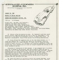 Special meeting of Auburn - Cord - Duesenberg Festival. January 28, 1986