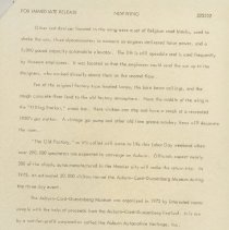 "AUBURN MUSEUM OPENS NEW WING" Auburn-Cord-Duesenberg Museum