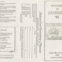 Auburn '81 Schedule of Events