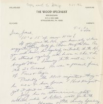 Letter to Jack from Bob McEwan about snow and life advice. April 6, 1982