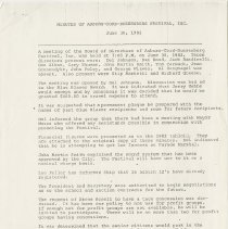 Meeting of the Board of Directors of Auburn-Cord-Duesenberg Festival. June 30, 1982
