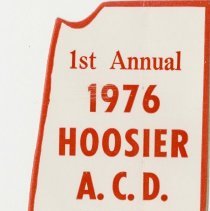 1st Annual 1976 Hoosier A.C.D. Tour sticker