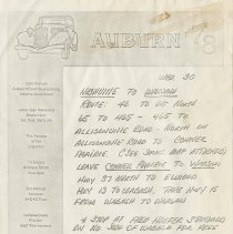 Wednesday 30, Nashville to Warsaw, In directions