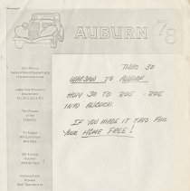 Thursday 30, Warsaw to Auburn directions