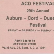 Auburn '84 Press Pass