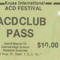 Auburn '84 ACD club pass