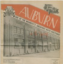 "The 2nd Annual Auburn in the Spring" Auburn-Cord-Duesenberg Museum newspaper, 1984