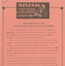 "RACHEL DENNISON AT A - C - D FESTIVAL" Auburn-Cord-Duesenberg