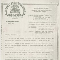 "Auburn in the Spring: A benefit for the Auburn-Cord-Duesenberg Museum" Auburn-Cord-Duesenberg Museum