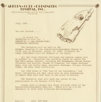 You are invited to the reception for Auburn '84. July 1984