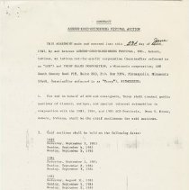 Contract between Auburn-Cord-Duesenberg Festival and Thorp Sales Corporation. Signed on May 24, 1983