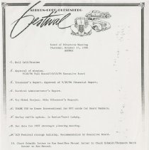 Board of Directors Meeting. October 17, 1996