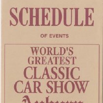 Schedule of Events for Auburn '91 flyer