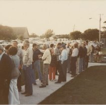 Line at steak fry