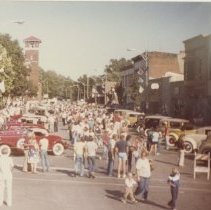 Main street of the festival with Auburns