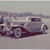 Duesenberg Model J phaeton in a Parking Lot
