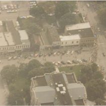 Aerial shot of festival