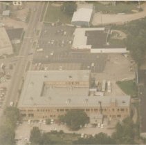 Aerial shot of museum