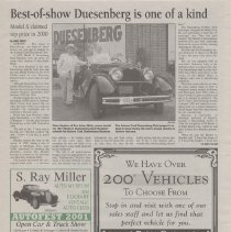 "Auburn-Cord-Duesenberg Festival Souvenir Edition" The Evening Star, Sectio