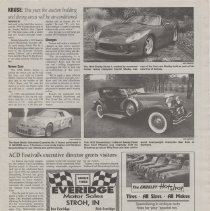 "Auburn-Cord-Duesenberg Festival Souvenir Edition" The Evening Star, Sectio