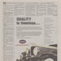 "Auburn-Cord-Duesenberg Festival Souvenir Edition" The Evening Star, Sectio