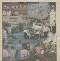 "Auburn-Cord-Duesenberg Festival Souvenir Edition" The Evening Star, Section B. August 31, 1995