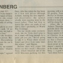 "Duesenberg is a dream come true" by Dave Kurtz, the Evening Star, August 29, 1995