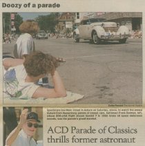 "ACD Parade of Classics thrills former astronaut" by Marla Wolf, The Journal Gazette, September 3, 1995