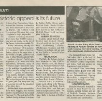 "Auburn: a great place to call home" the Evening Star, July 31, 2001
