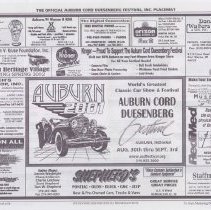 The Official Auburn-Cord-Duesenberg Festival Placemat